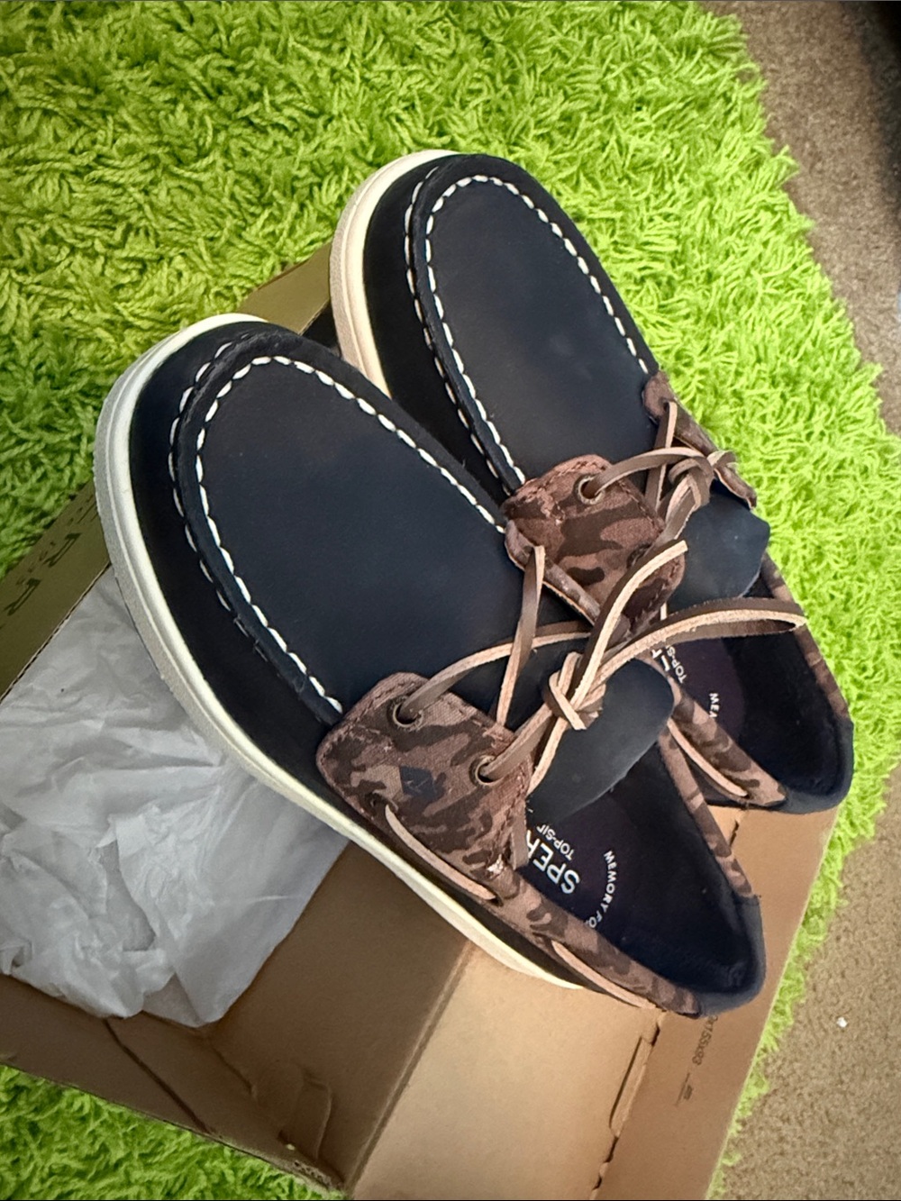 *NEW!* Sperry Top-Sider Boat Shoes - Navy/Camo